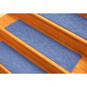Bungalow Flooring Aqua Shield Medium Blue Fall Day Stair Tread WDK1432